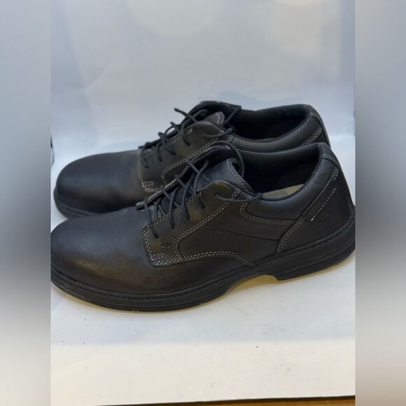 CAT Caterpillar Oversee Steel Toed Construction Work Shoes Men’s Size 12 Black - Picture 5 of 11